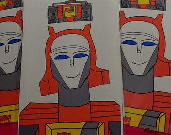 Blaster de transformadores Lámina artística