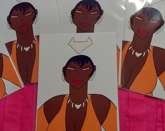 Liga de la Justicia Vixen Lámina artística