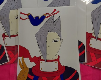 Mi héroe academia Edgeshot Lámina artística