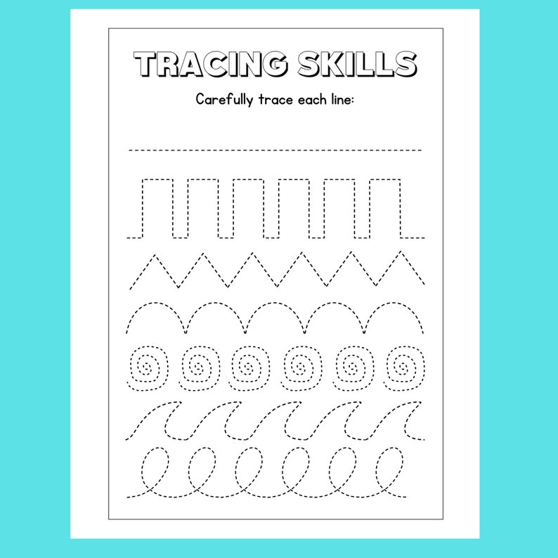 Alphabet Tracing Book Printable Workbook, Preschool Kindergarten