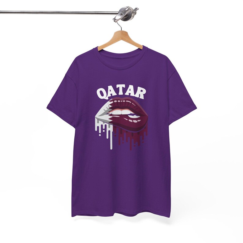 Qatar-tröja, Qatar Lips-tröja, Qatar-flaggtröja, Qatar-tröja, Qatar VM-tröja, Qatar fotbollströja, landströja, flaggtröja bild 16