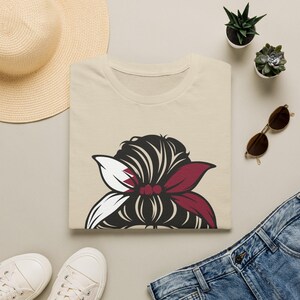 Qatar Shirt, Qatar Flag Shirt, Qatar Jersey, Qatar Messy Bun, Qatar Bun Shirt, Qatar Soccer, Qatar World cup shirt, Country Shirt, Flagshirt image 10