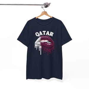Qatar-tröja, Qatar Lips-tröja, Qatar-flaggtröja, Qatar-tröja, Qatar VM-tröja, Qatar fotbollströja, landströja, flaggtröja bild 19
