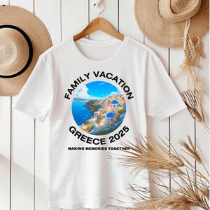 Greece Vacation T-Shirt – Greece Shirt, Greece Vacation Family Trip 2025 Shirt, Greece Family shirt, family vacation, family vacation shirt