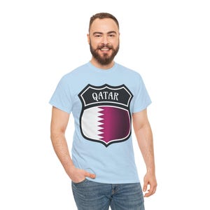 Qatar Shield Shirt, Qatar Shirt, Qatar Flag shirt, Qatar soccer shirt, Qatar world cup shirt, qatar jersey, Qatar futbol, country shirt image 9