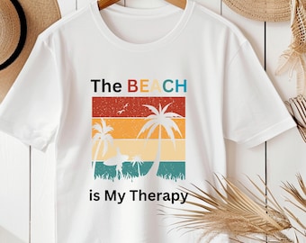 Beach T-Shirt, Summer Shirt Women Men, Vacation Tee, Ocean Shirt, Tropical Shirt, Beach Lover Gift, Seaside Graphic Tee