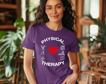 Physiotherapie T-Shirt, Physiotherapeut Shirt, Physiotherapie Abschlussgeschenk, PT Grafik T-Shirts, Therapiehelfer Tshirt, Savikels