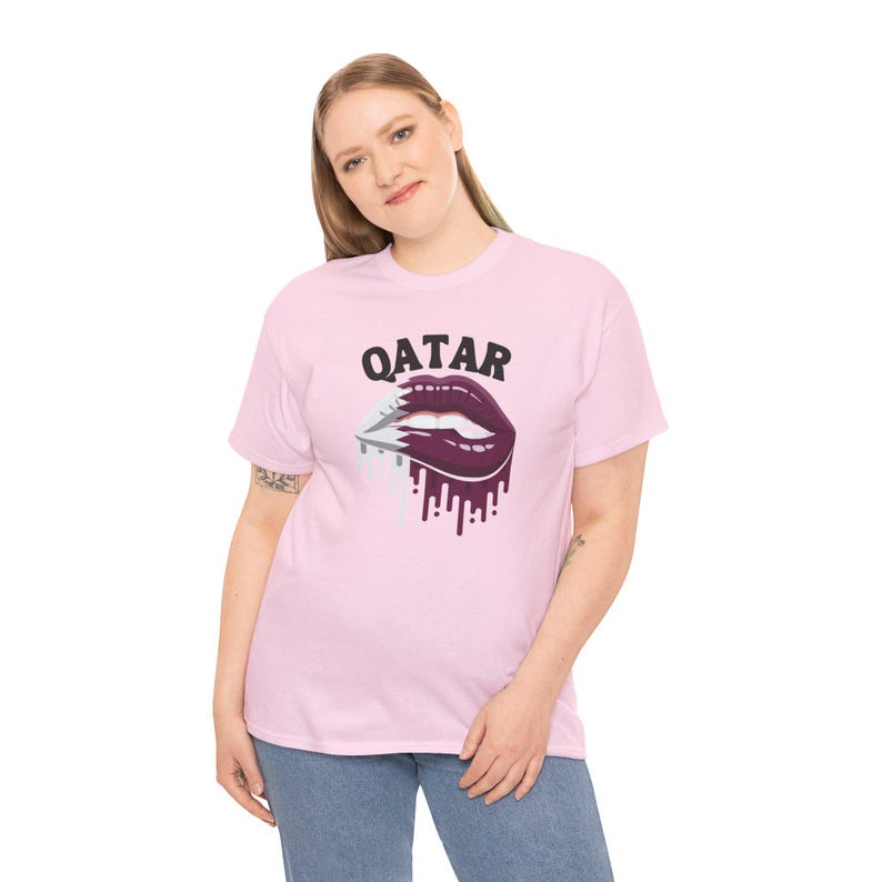Qatar-tröja, Qatar Lips-tröja, Qatar-flaggtröja, Qatar-tröja, Qatar VM-tröja, Qatar fotbollströja, landströja, flaggtröja bild 12