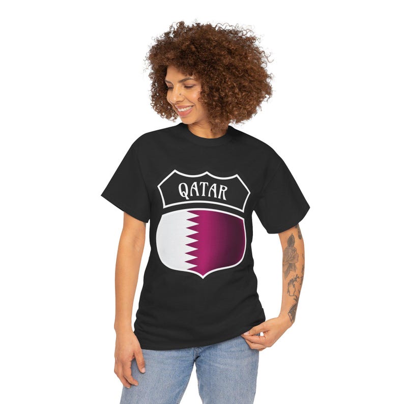Qatar Shield Shirt, Qatar Shirt, Qatar Flag shirt, Qatar soccer shirt, Qatar world cup shirt, qatar jersey, Qatar futbol, country shirt image 5