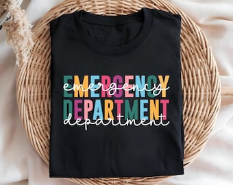 Camisa de enfermera del departamento de emergencias, regalo personalizado del equipo técnico de enfermería de urgencias para la semana de la enfermera técnica de medicina de sala de emergencias, regalo para recién graduados de enfermería de trauma, regalo de comodidad