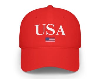 USA Hat, USA Patriotic Cap, usa flag hat, usa cap, red white blue hat, 4th of july hat, america hat, veterans hat, usa trucker hat