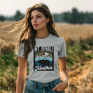 Denali National Park Shirt, Mount Denali Shirt, Alaska Hiking Shirt, Alaska Cruise Shirt,Travel Shirt, Alaska Shirt, Denali Gift, Denali,