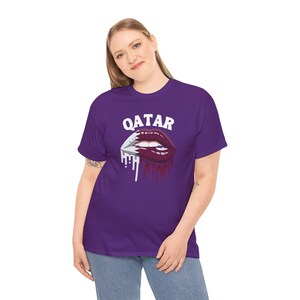 Qatar-tröja, Qatar Lips-tröja, Qatar-flaggtröja, Qatar-tröja, Qatar VM-tröja, Qatar fotbollströja, landströja, flaggtröja bild 13