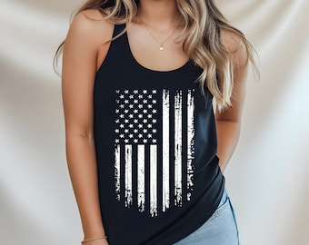 USA Tank Top, Amerika Flagge Tank Top, USA Flagge Tank Top, USA Vintage Tank, USA Grunge Flagge Tank, Rot Weiß Blau Tank, 4. Juli Tank Top