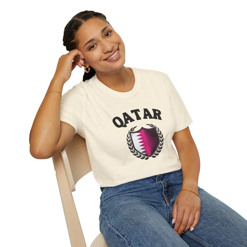 Camiseta de Qatar, Camiseta con la bandera de Qatar, Camiseta con el escudo de Qatar, Camiseta de Qatar para la Copa Mundial, Camiseta de fútbol de Qatar, Camiseta de Qatar, Fútbol de Qatar, Camiseta de país para adultos imagen 17