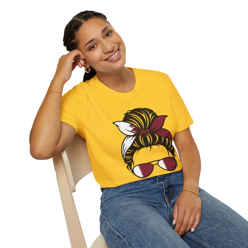 Qatar Shirt, Qatar Flag Shirt, Qatar Jersey, Qatar Messy Bun, Qatar Bun Shirt, Qatar Soccer, Qatar World cup shirt, Country Shirt, Flagshirt image 17