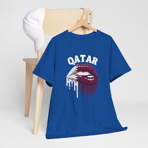 Qatar-tröja, Qatar Lips-tröja, Qatar-flaggtröja, Qatar-tröja, Qatar VM-tröja, Qatar fotbollströja, landströja, flaggtröja bild 5