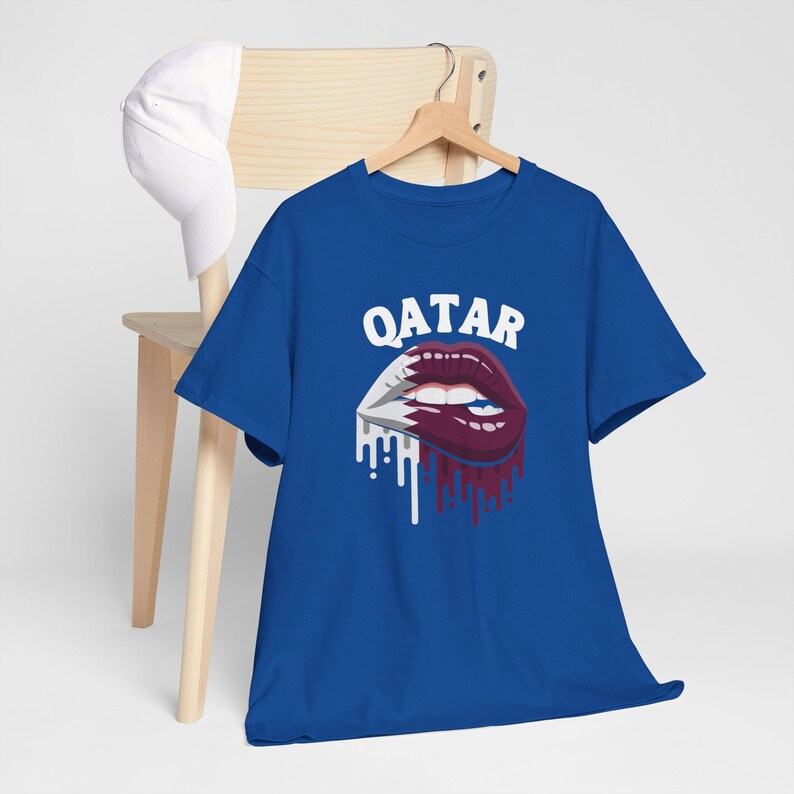 Qatar-tröja, Qatar Lips-tröja, Qatar-flaggtröja, Qatar-tröja, Qatar VM-tröja, Qatar fotbollströja, landströja, flaggtröja bild 5
