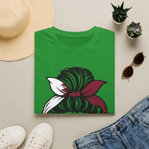 Qatar Shirt, Qatar Flag Shirt, Qatar Jersey, Qatar Messy Bun, Qatar Bun Shirt, Qatar Soccer, Qatar World cup shirt, Country Shirt, Flagshirt image 13
