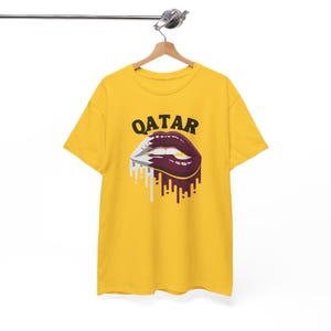 Qatar-tröja, Qatar Lips-tröja, Qatar-flaggtröja, Qatar-tröja, Qatar VM-tröja, Qatar fotbollströja, landströja, flaggtröja bild 2