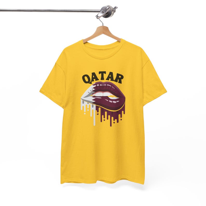 Qatar-tröja, Qatar Lips-tröja, Qatar-flaggtröja, Qatar-tröja, Qatar VM-tröja, Qatar fotbollströja, landströja, flaggtröja bild 2