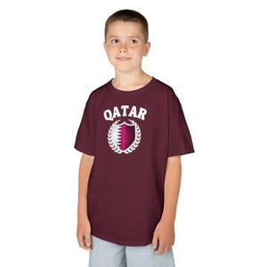 Camiseta de Qatar, Camiseta con la bandera de Qatar, Camiseta con el escudo de Qatar, Camiseta de Qatar para la Copa Mundial, Camiseta de fútbol de Qatar, Camiseta de Qatar, Fútbol de Qatar, Camiseta de país para adultos imagen 10