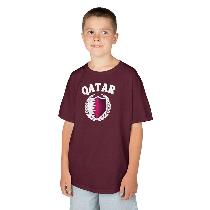 Camiseta de Qatar, Camiseta con la bandera de Qatar, Camiseta con el escudo de Qatar, Camiseta de Qatar para la Copa Mundial, Camiseta de fútbol de Qatar, Camiseta de Qatar, Fútbol de Qatar, Camiseta de país para adultos imagen 10