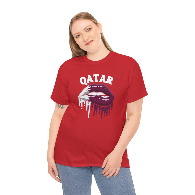 Qatar-tröja, Qatar Lips-tröja, Qatar-flaggtröja, Qatar-tröja, Qatar VM-tröja, Qatar fotbollströja, landströja, flaggtröja bild 14