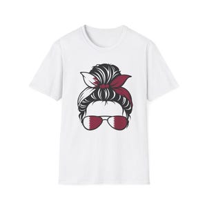 Qatar Shirt, Qatar Flag Shirt, Qatar Jersey, Qatar Messy Bun, Qatar Bun Shirt, Qatar Soccer, Qatar World cup shirt, Country Shirt, Flagshirt image 2