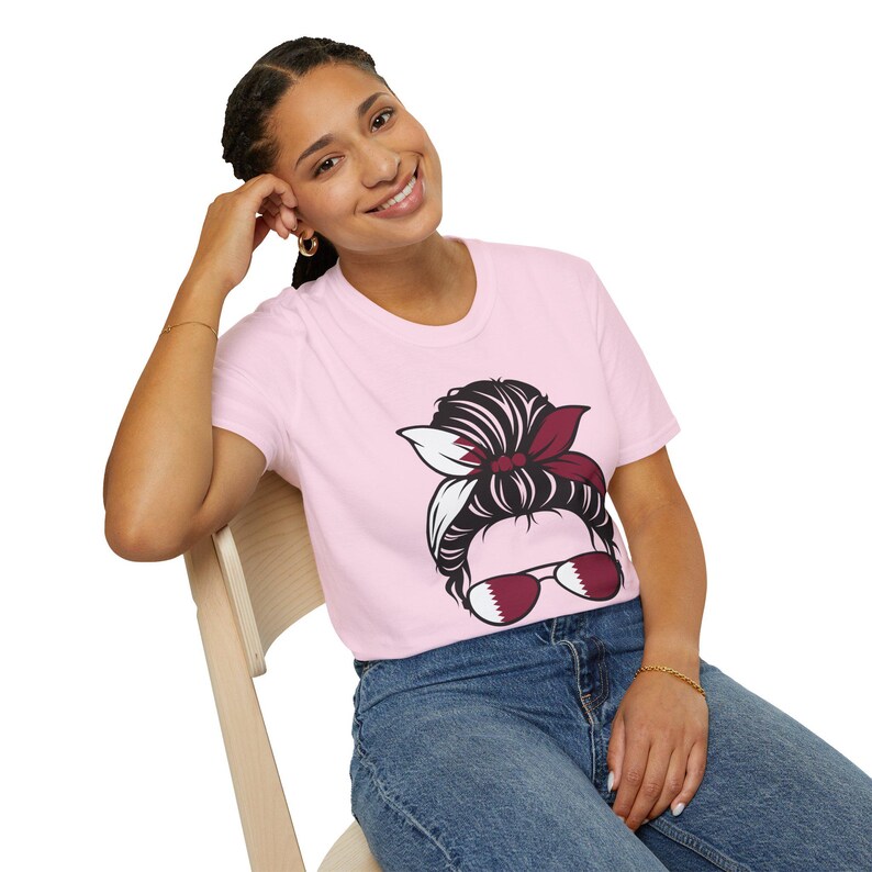 Qatar Shirt, Qatar Flag Shirt, Qatar Jersey, Qatar Messy Bun, Qatar Bun Shirt, Qatar Soccer, Qatar World cup shirt, Country Shirt, Flagshirt image 19