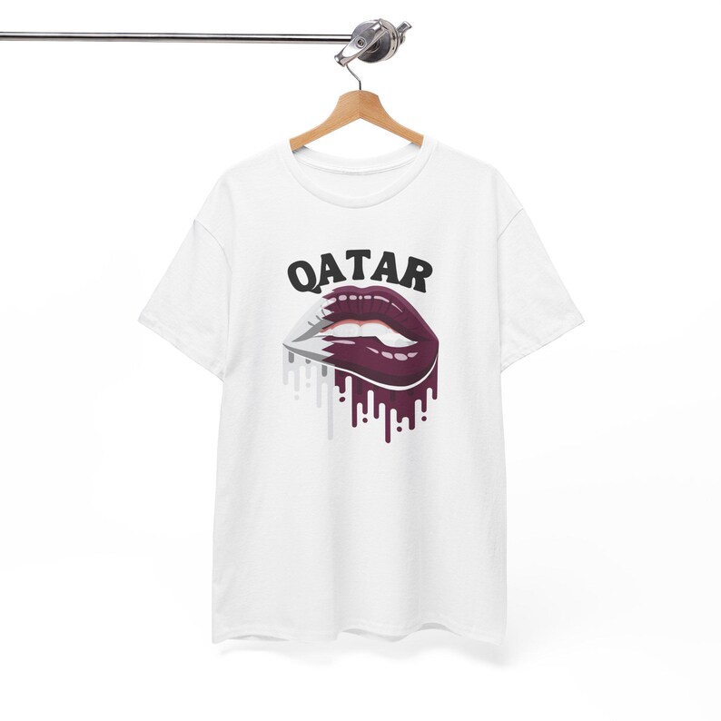 Qatar-tröja, Qatar Lips-tröja, Qatar-flaggtröja, Qatar-tröja, Qatar VM-tröja, Qatar fotbollströja, landströja, flaggtröja bild 18