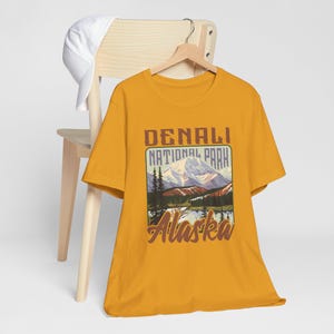 Denali National Park T-Shirt Adventure Lover&#39;s Tee Unisex Outdoor Hiking Alaska Travel Apparel Nature Gift Denali National Park Alaska Shirt