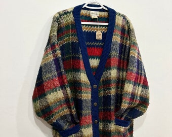 Vintage 80s Summit Place Acrylic & Wool Cardigan