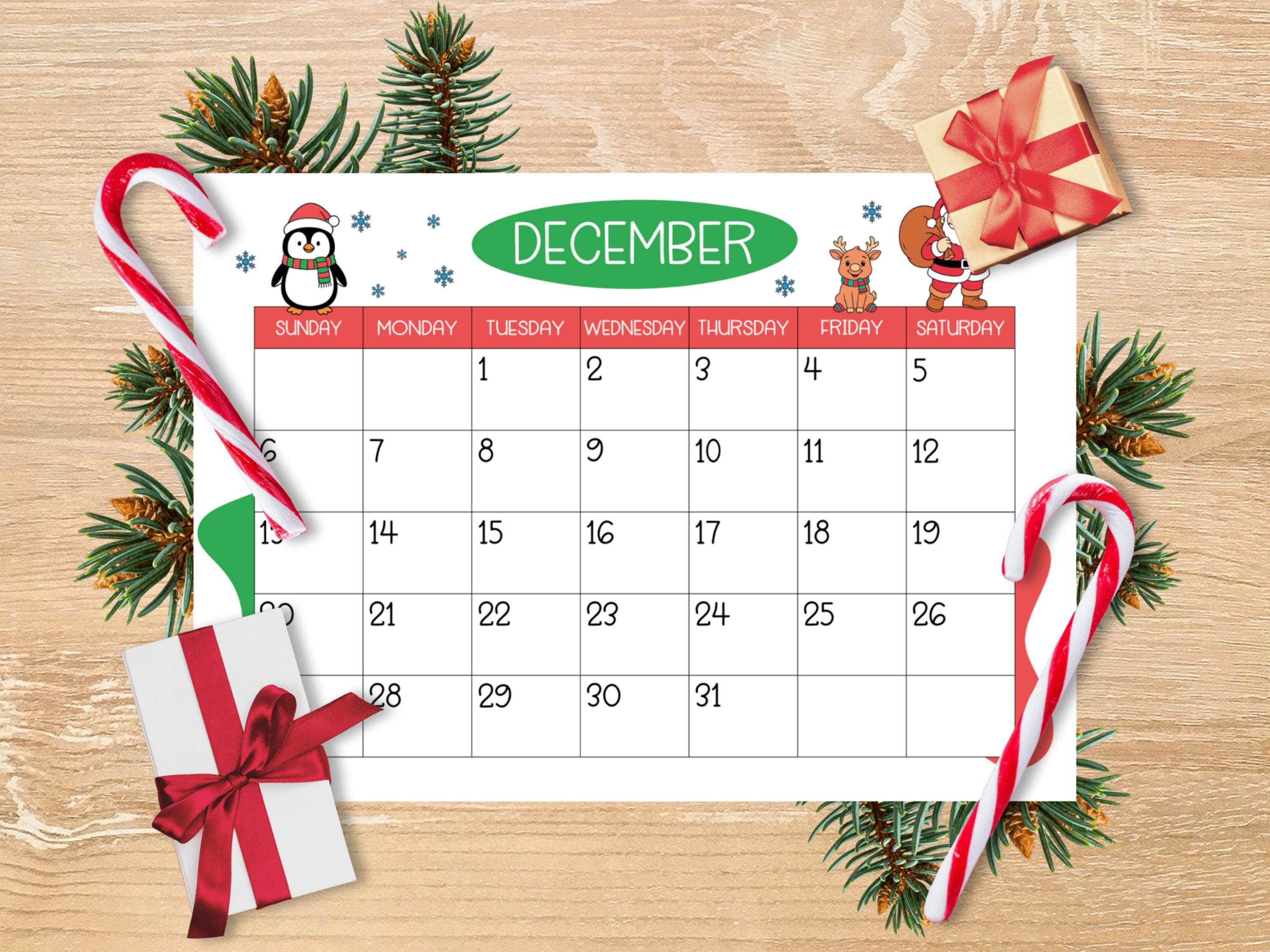 Printable Kids Calendar 2026, Monthly Planner for Children - Etsy