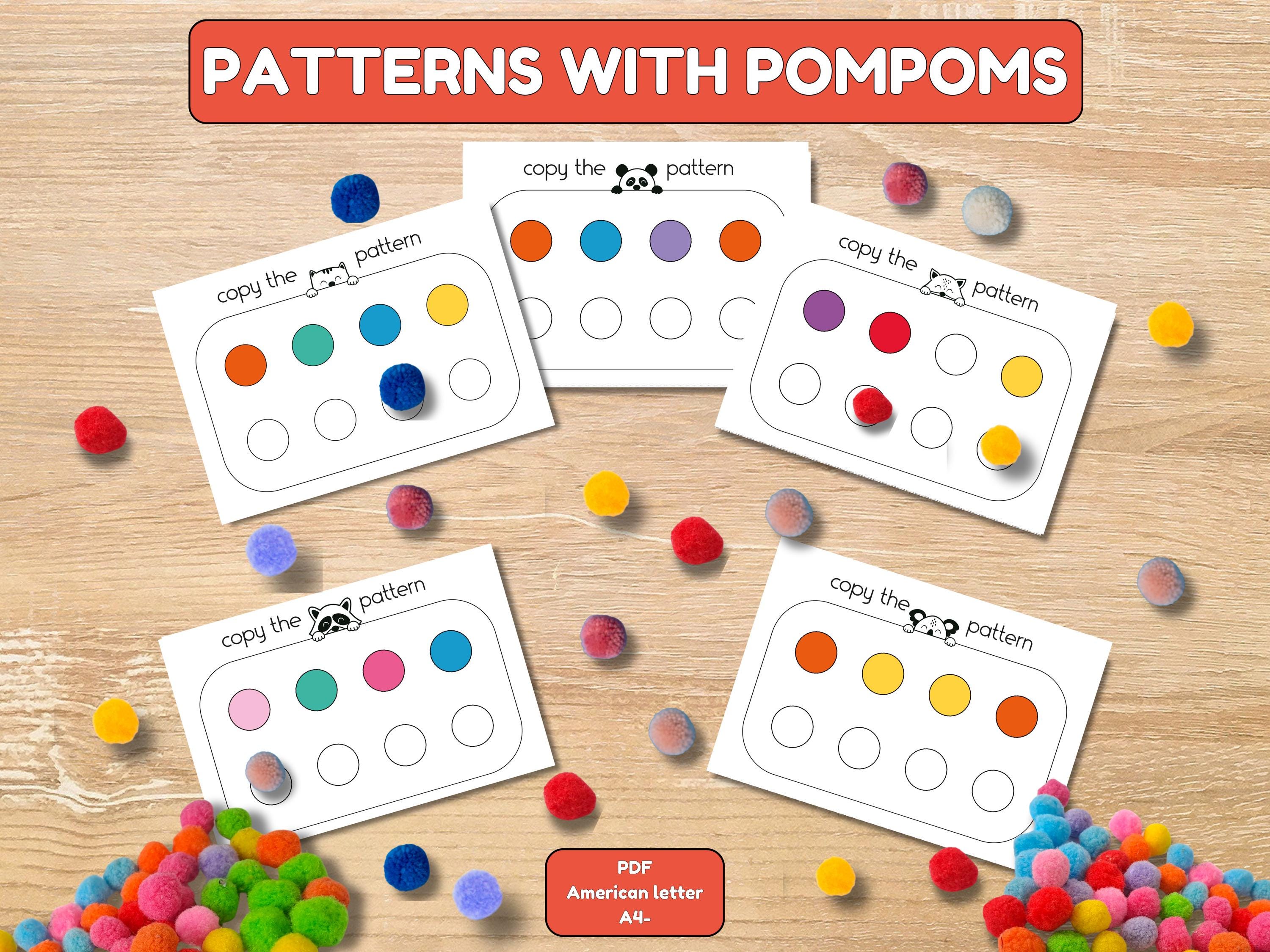 Color Pattern Activity Cards for Preschool, Printable Early Learning ...