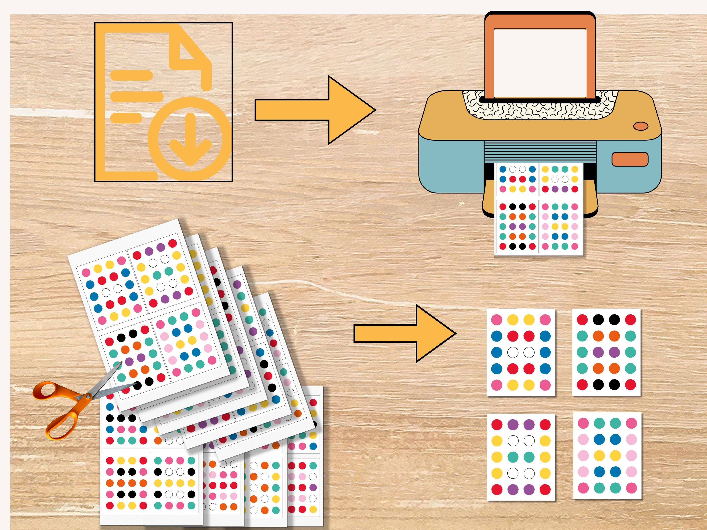 Video Color Pattern Card Preschool Color Pattern Cards, Pom Activity, Fine Motor Skills (digital ...