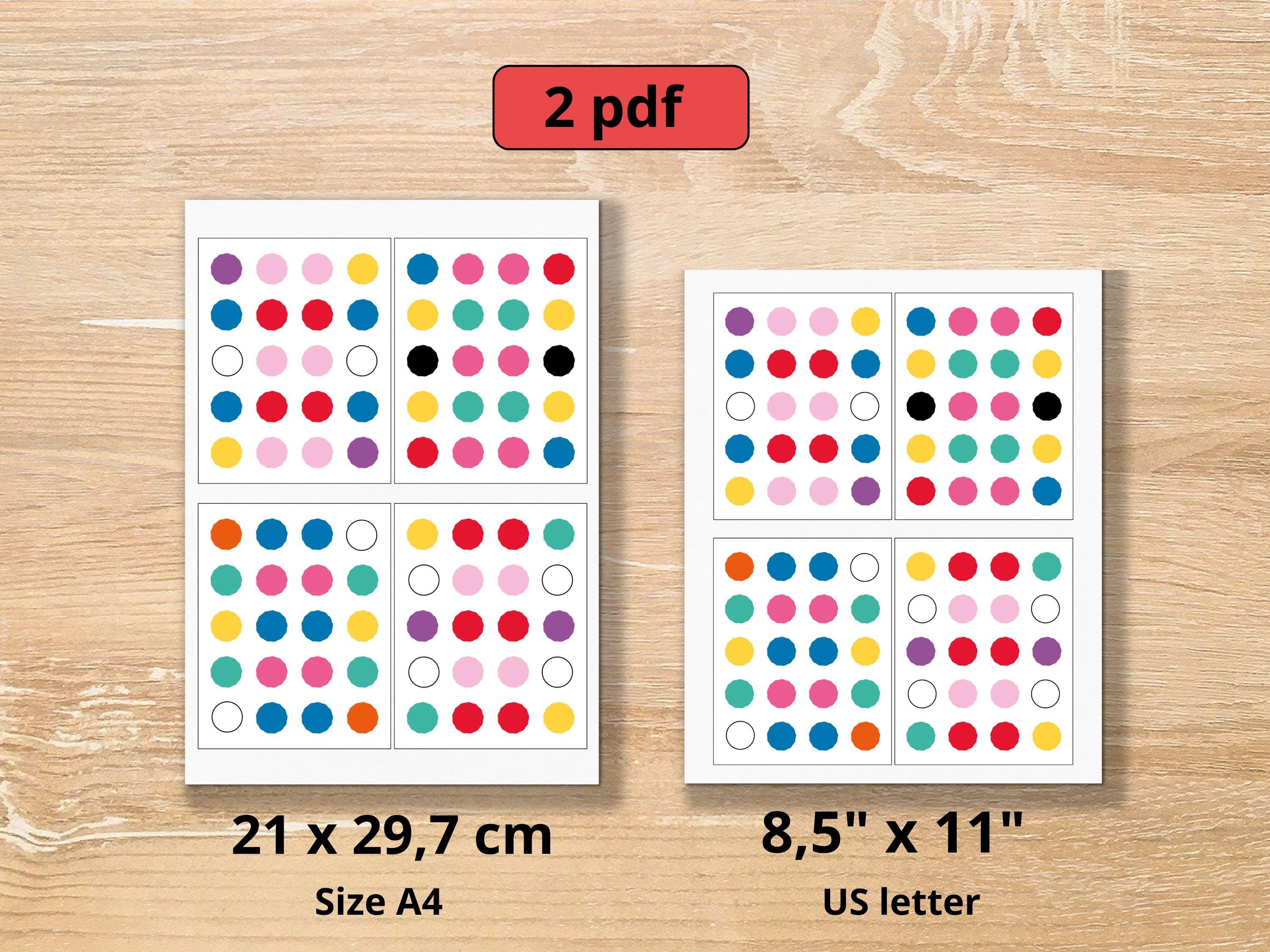 Video Color Pattern Card Preschool Color Pattern Cards, Pom Activity, Fine Motor Skills (digital ...