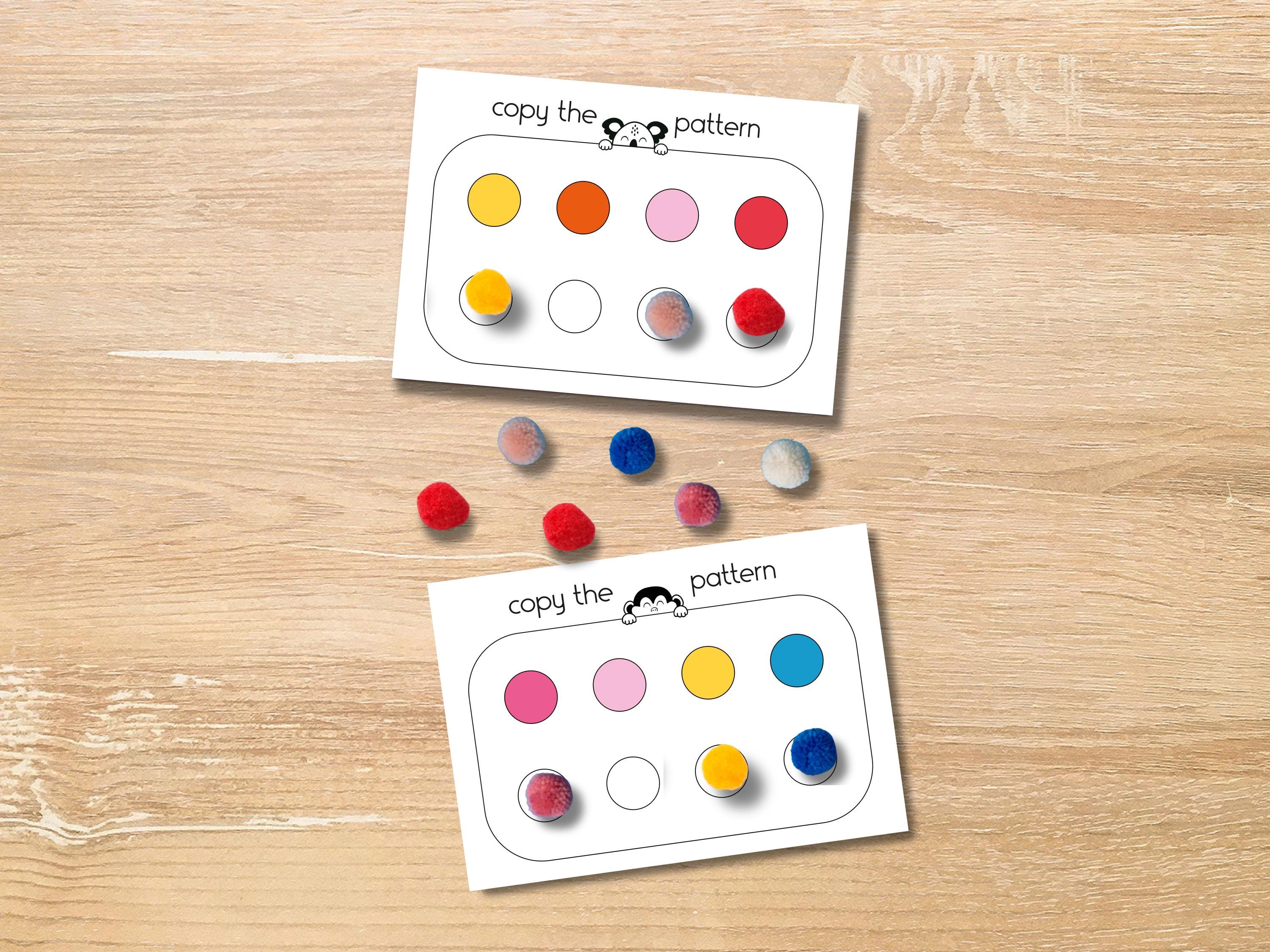 Color Pattern Activity Cards for Preschool, Printable Early Learning ...