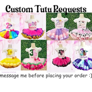 Custom birthday tutu outfit, Birthday tut set,girls birthday tutu set,girls birthday outfit,custom tutu outfit, Message me before you order