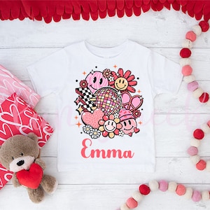 Camicia di San Valentino per ragazze, maglietta di San Valentino per bambini, regalo di San Valentino per ragazze, camicia di San Valentino per bambine, camicia di San Valentino, maglietta di San Valentino per ragazze