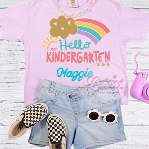 Personalized back to school shirt, First day of school shirt, custom school shirt, school shirt for girls , kindergarten shirt, girls  shirt