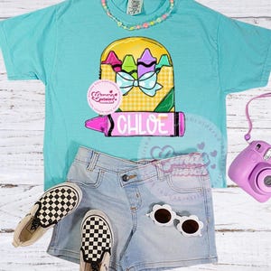Personalized back to school shirt, First day of school shirt, custom school shirt, school shirt for girls , kindergarten shirt, girls  shirt