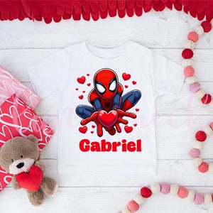 Boy Valentine Shirt,Spiderman Shirt,Marvel,Superhero Shirt,Valentine Shirt,Valentines Day,Kids Valentines,Valentines Gift,Toddler Valentines