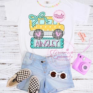 Personalized back to school shirt, First day of school shirt, custom school shirt, school shirt for girls , kindergarten shirt, girls  shirt