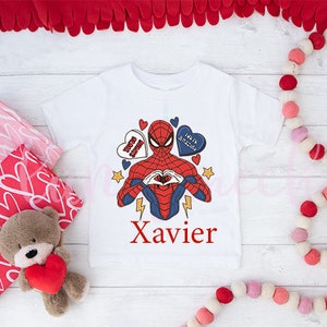 Boy Valentine Shirt,Spiderman Shirt,Marvel,Superhero Shirt,Valentine Shirt,Valentines Day,Kids Valentines,Valentines Gift,Toddler Valentines