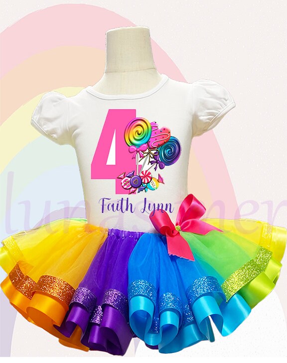 Candy land tutu out fit