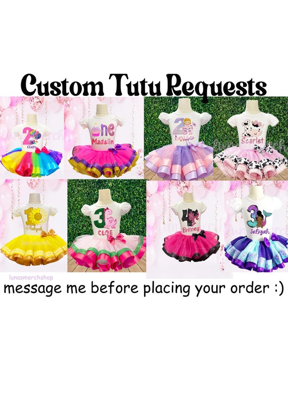 Custom birthday tutu outfit, Birthday tut set,girls birthday tutu set,girls birthday outfit,custom tutu outfit, Message me before you order