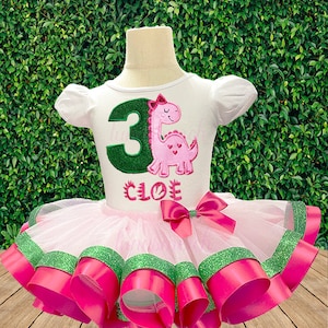 Traje de aniversário de dinossauro, Tutu de dinossauro, Aniversário de dinossauro para meninas, Camiseta de aniversário de dinossauro para meninas, Aniversário de dinossauro para meninas, Camiseta de dinossauro para meninas, Dino