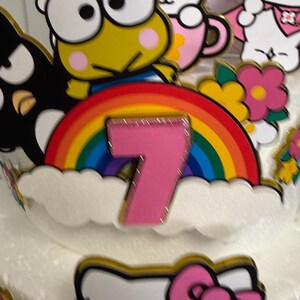 Kitty Cake Topper - Kitty Birthday Girl - Pink Kitty Birthday Party image 5
