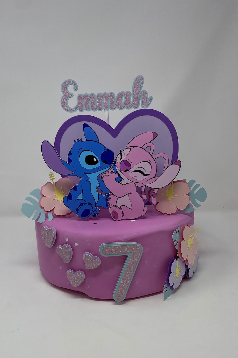 Stitch Cake Topper - Stitch Geburtstag - Stitch Party Bild 1